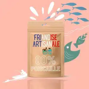 Friandises cuisinées fait maison pour chien et chat 80% poisson