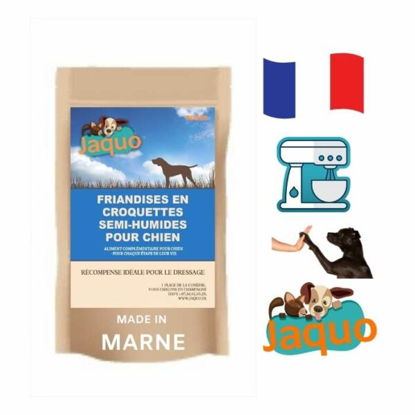 Friandises en croquettes semi humide pour éduquer son chien