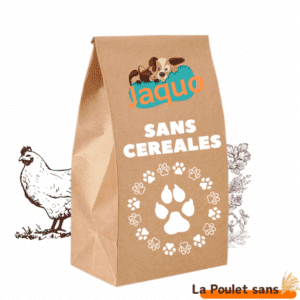 Croquettes sans céréales au poulet pour chien
