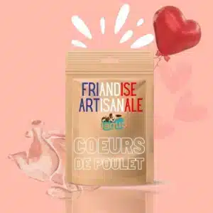 Friandises cuisinées artisanalement Cœurs de poulet pour chien chat