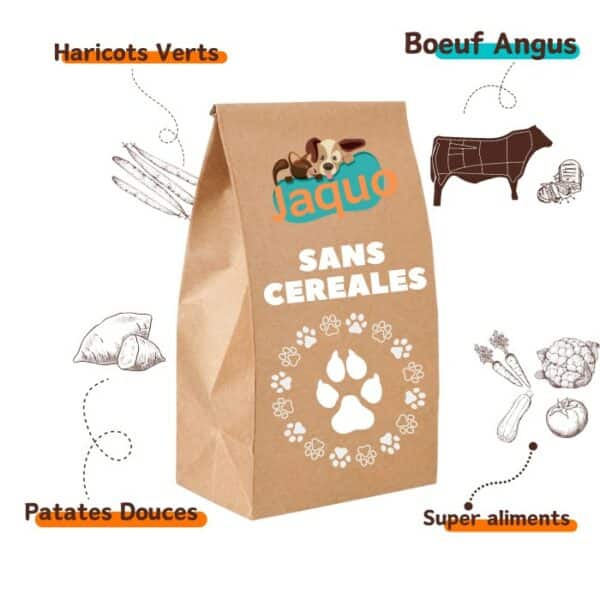 composition recette bœuf angus sans céréales pour chien