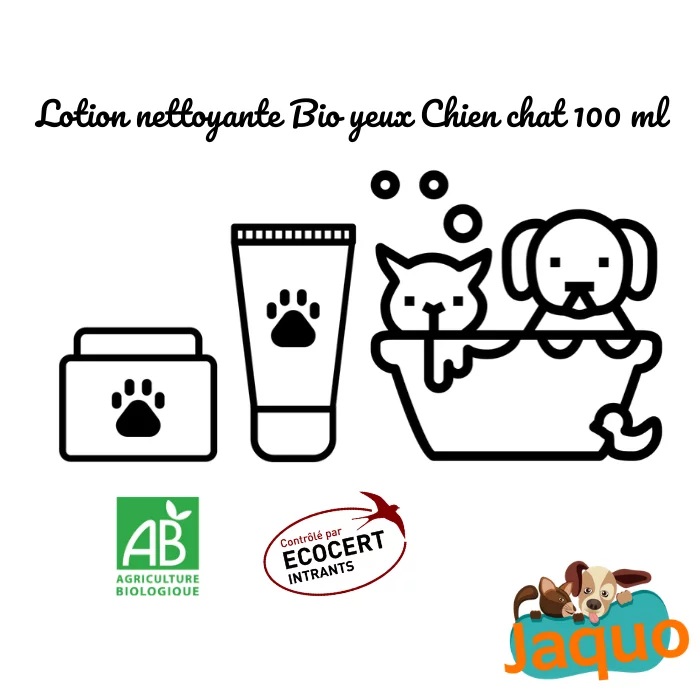 Lotion nettoyante Yeux Bio pour chien et chat