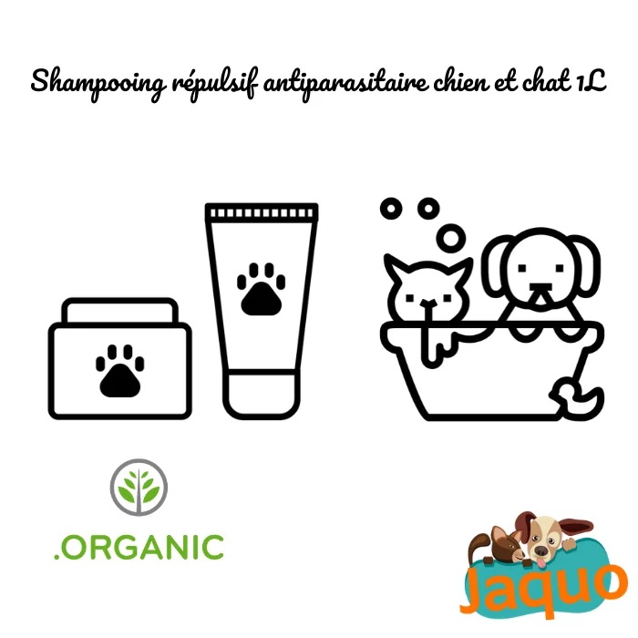 Shampooing répulsif antiparasitaire chien et chat