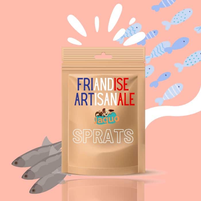 friandise fait maison pour chien cuisinée dans la marne sprats déshydratés