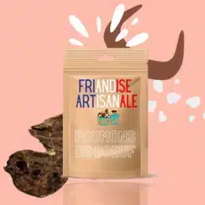 Friandise artisanale pour chien et chat Poumons de bœufs