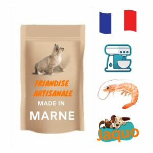 Friandise fait maison boules de crevette chat