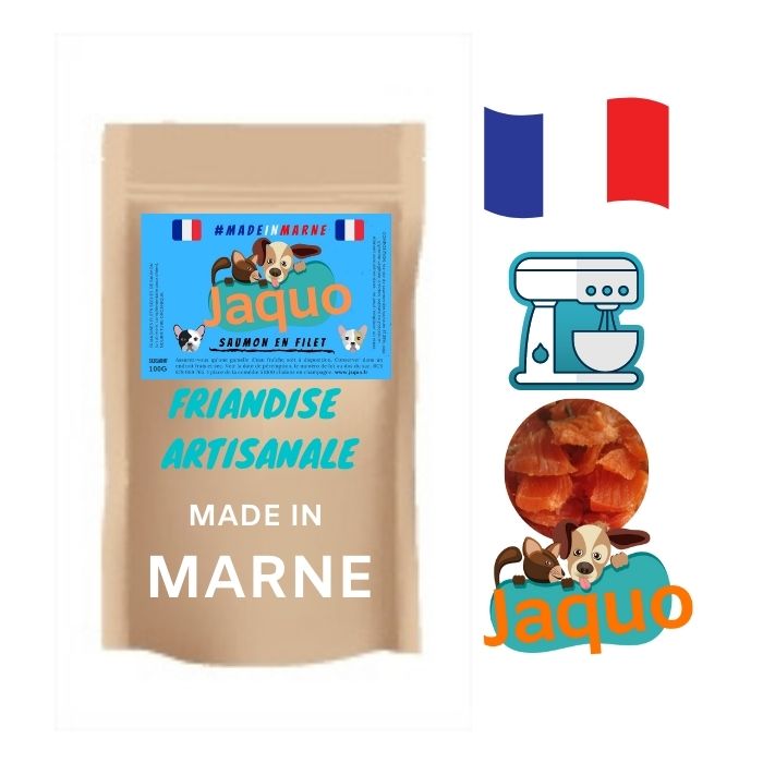 Saumon en filet pour Chien friandise artisanale de la marne