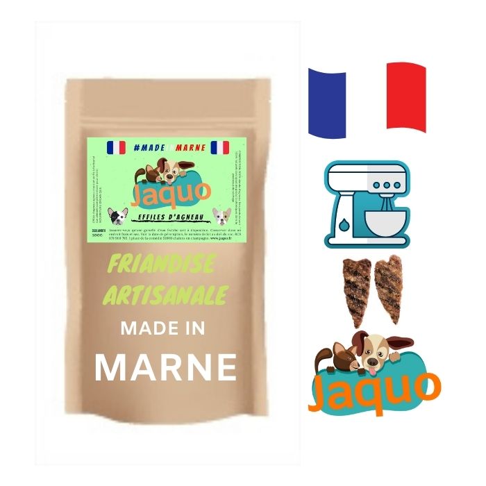 Friandise Artisanale pour Chien Effilés d'agneau