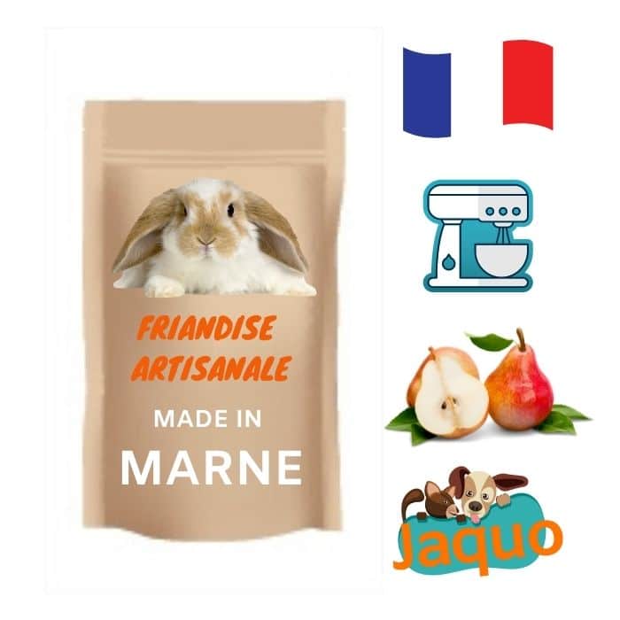 friandise naturelle pour lapin poire