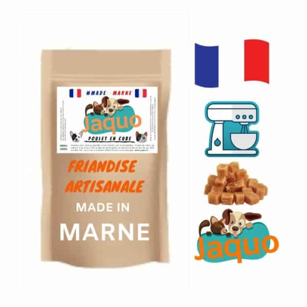 Friandise naturelle chat cube poulet