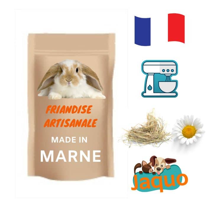 Friandise naturelle pour lapin foin camomille