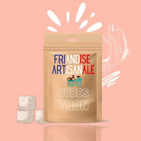 Friandise artisanale chat cube thon
