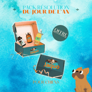 Pack de 3 compléments alimentaires "Résolutions du jour de l'an" JAQUO pour chien